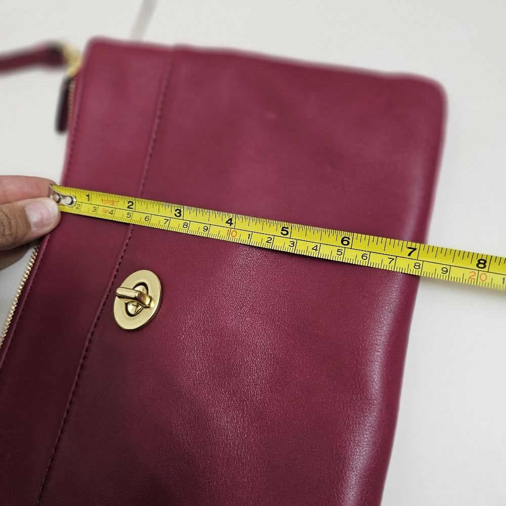 COACH Dark Red Crossbody Bag - Picture 10 of 11